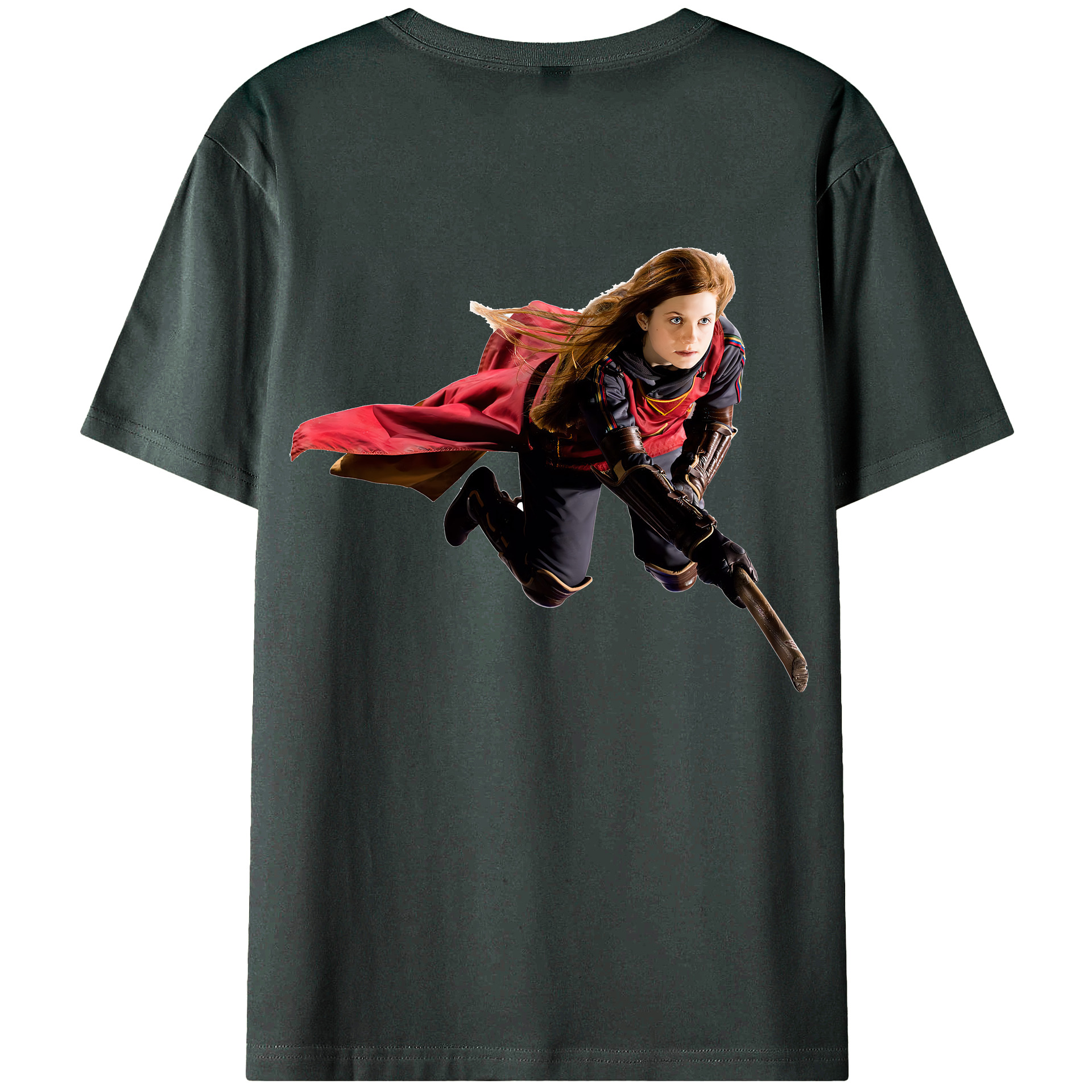 （画像用） Harry Potter ハリー・ポッターシリーズ 綿100％ メンズ半袖Tシャツ（バックプリント） 通気性